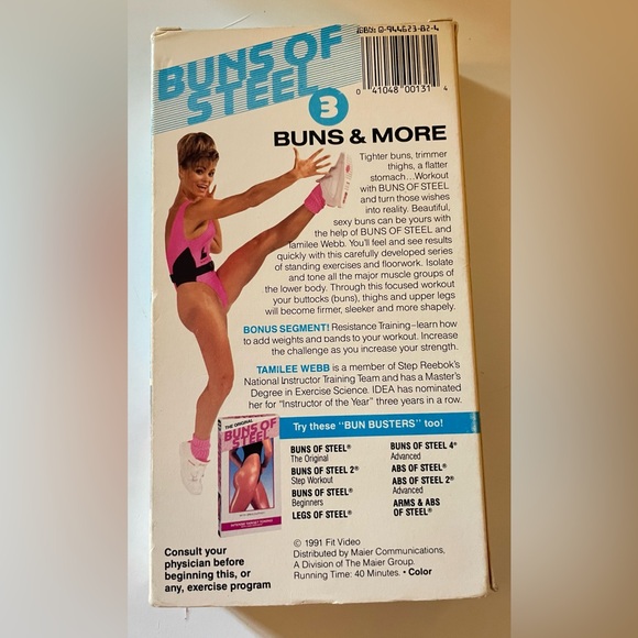 Buns Of Steel 3 VHS Workout Tape - Picture 5 of 5